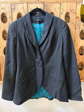 Yigal Azrouel Black Pin-dot Tailored Blazer
